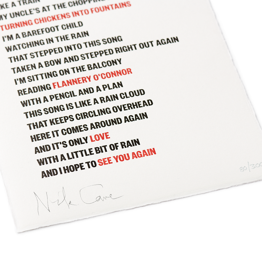 CARNAGE LETTERPRESS PRINT