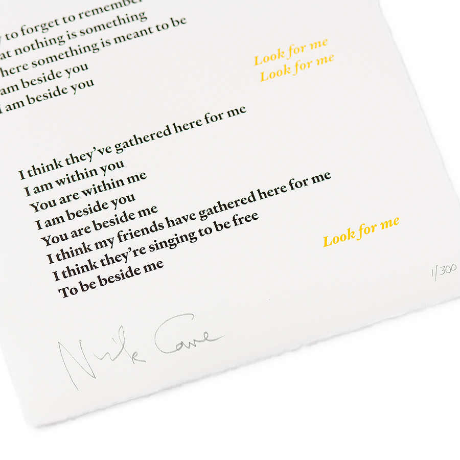 GHOSTEEN SPEAKS LETTERPRESS PRINT