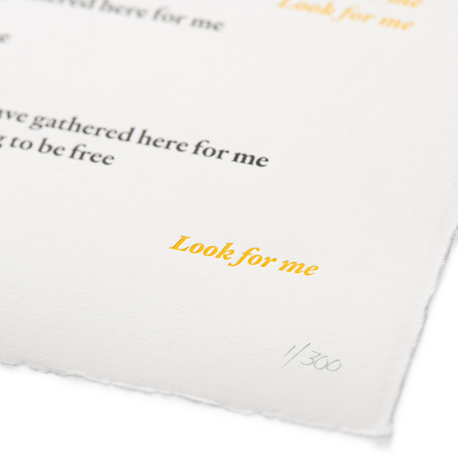 GHOSTEEN SPEAKS LETTERPRESS PRINT