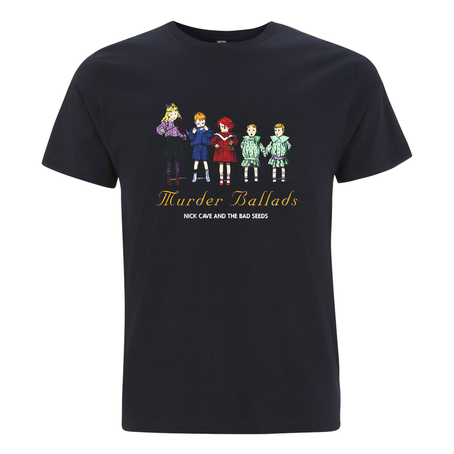 Nick Cave Murder Ballads Navy T-Shirt.  Buy from the official Nick Cave store.