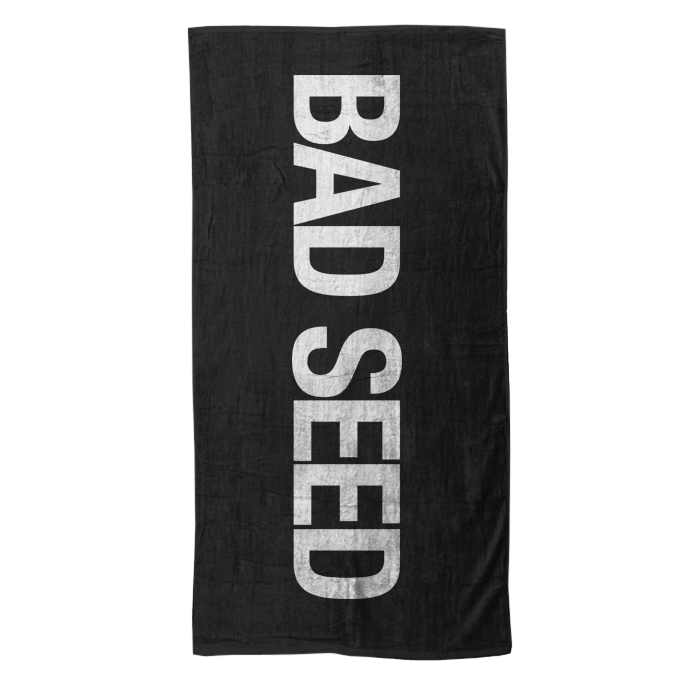 BAD SEED Black Beach Towel